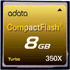 "Турбокарты" CompactFlash на 8 и 16 Гб от A-DATA